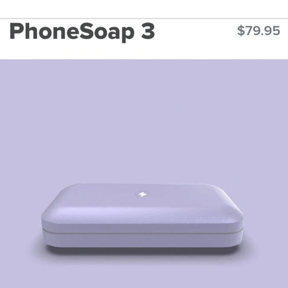 📱PHONE SOAP 3📱CELL PHONE UV LIGHT DISINFECTANT BOX CLEANER + CHARGING STATION